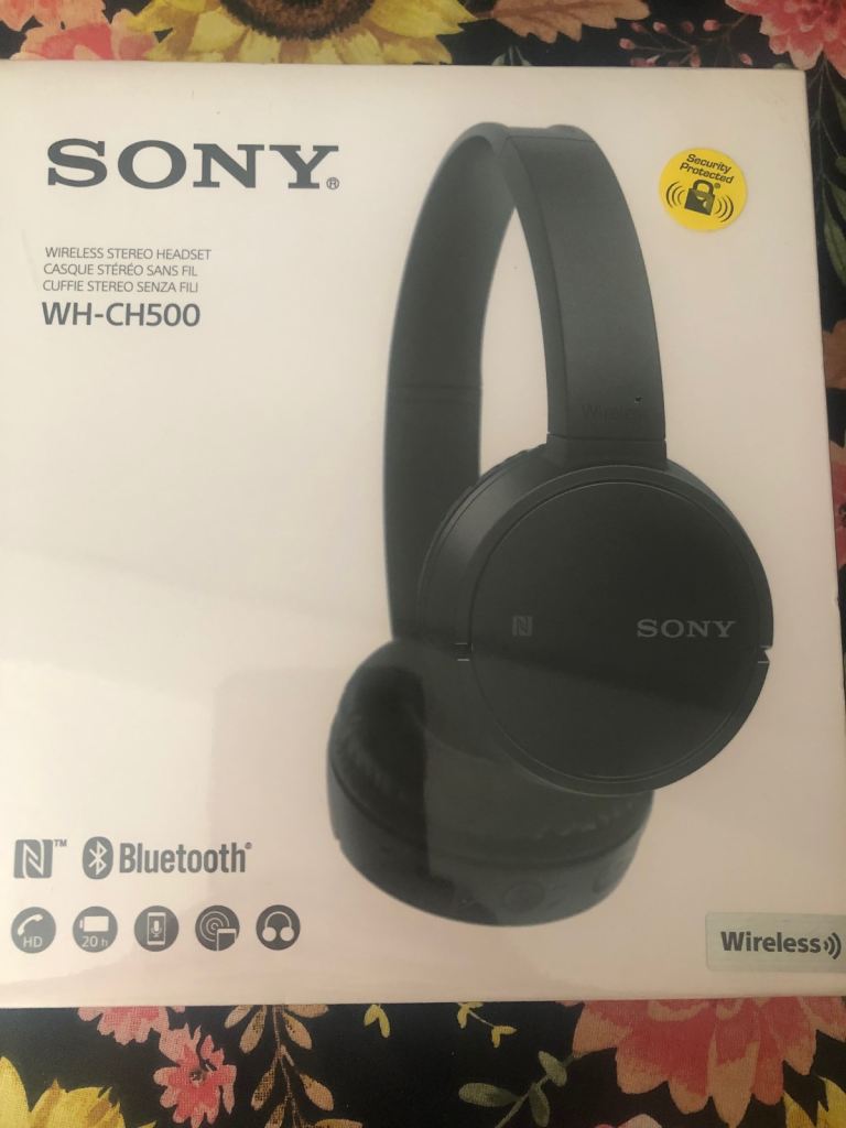 New Sony WH-CH500 Wireless Bluetooth Headphones – Black