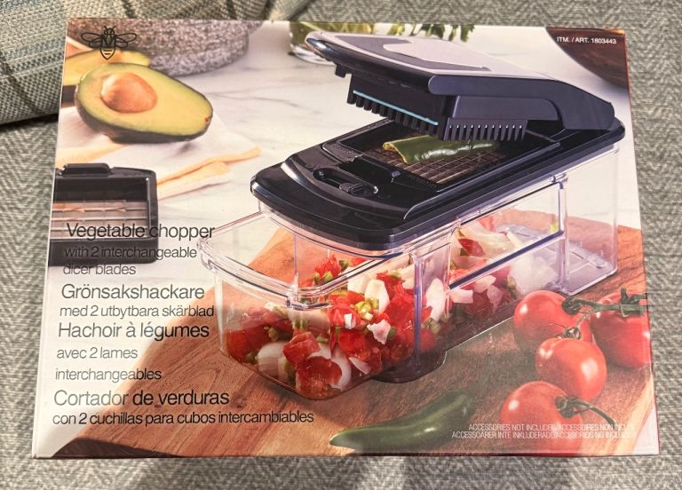 Vegetable Chopper, Dicer, Slicer for Fruits, Veggies, Onions, Potatoes. Collection Flitwick