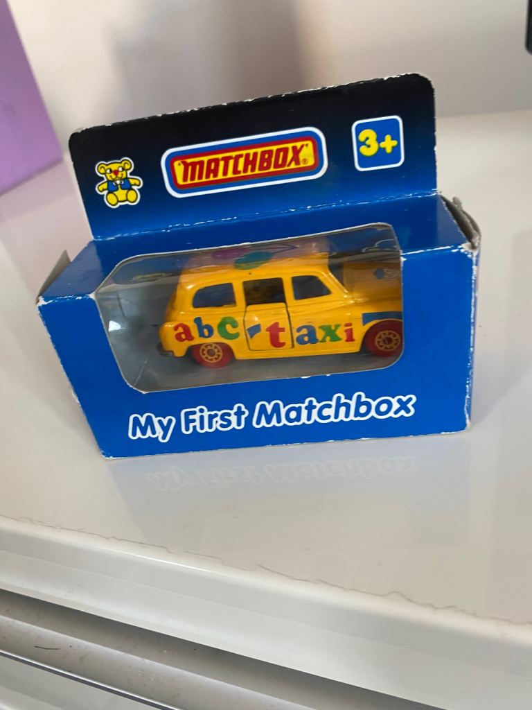 Matchbox 'My First Matchbox' ABC Taxi Toy Car – New