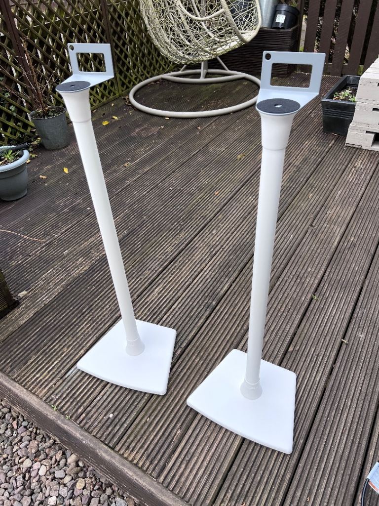 Sonos speaker stands (Sanus brand) pair  - white