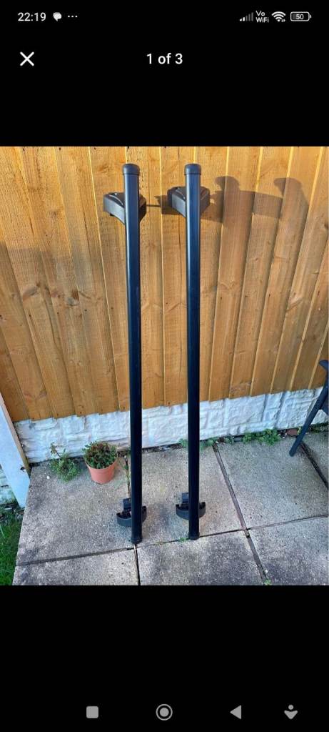 Halfords car roof bars rack system 
