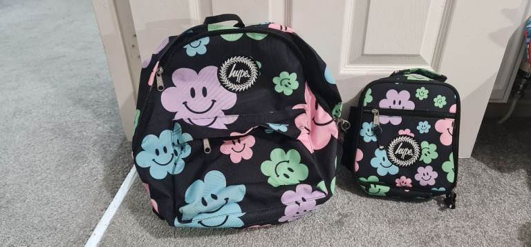 Hype daisy school bag and lunchbag