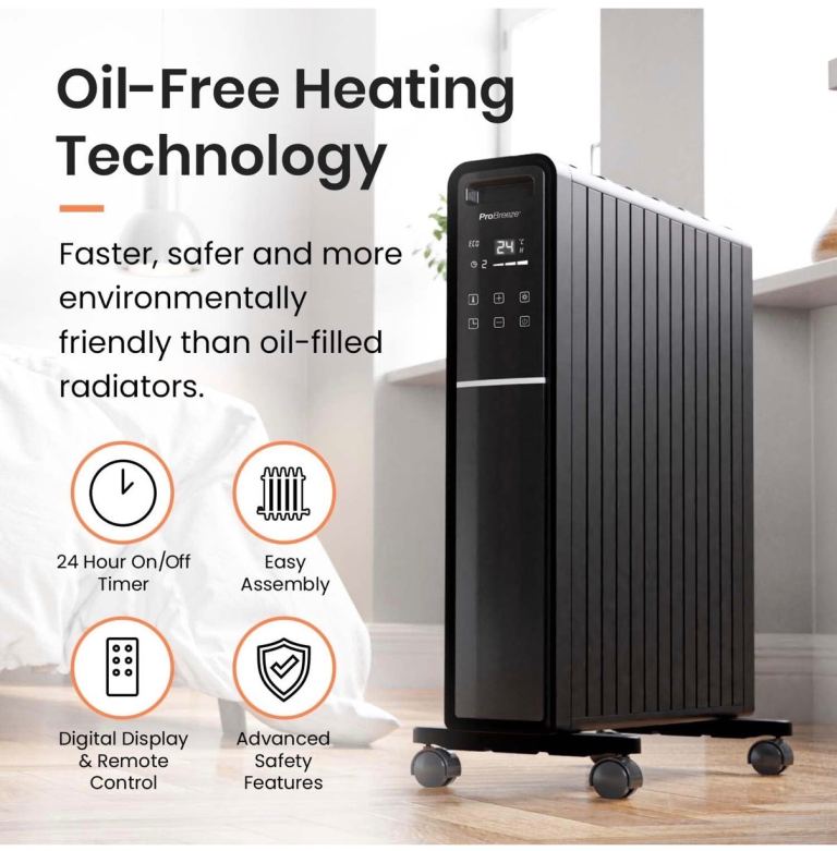 Pro Breeze oil free Convector Radiator 
