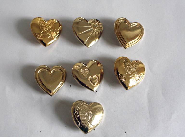 7 Variety Club Gold Heart Badges. can be posted.7 Variety Club Gold Heart Badges. can be posted.