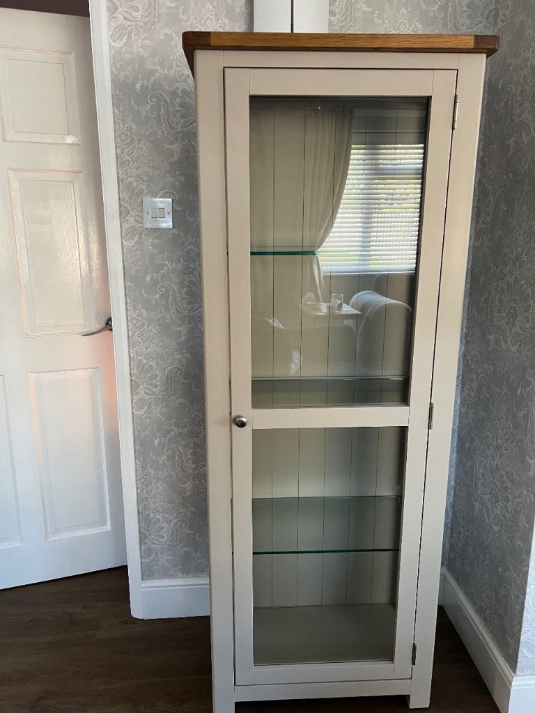 Lovely Cotswold Company Lundy Grey Display Cabinet Unit RRP£700