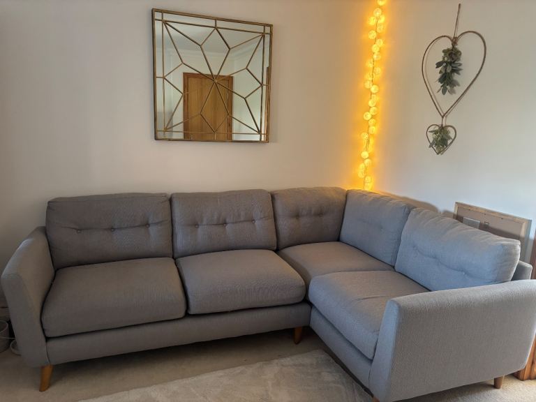 L-shaped sofa grey 