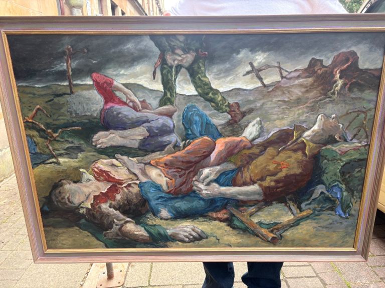 Large Original Oil Painting by Kelvin Guy (Glasgow / Scottish Opera Artist)