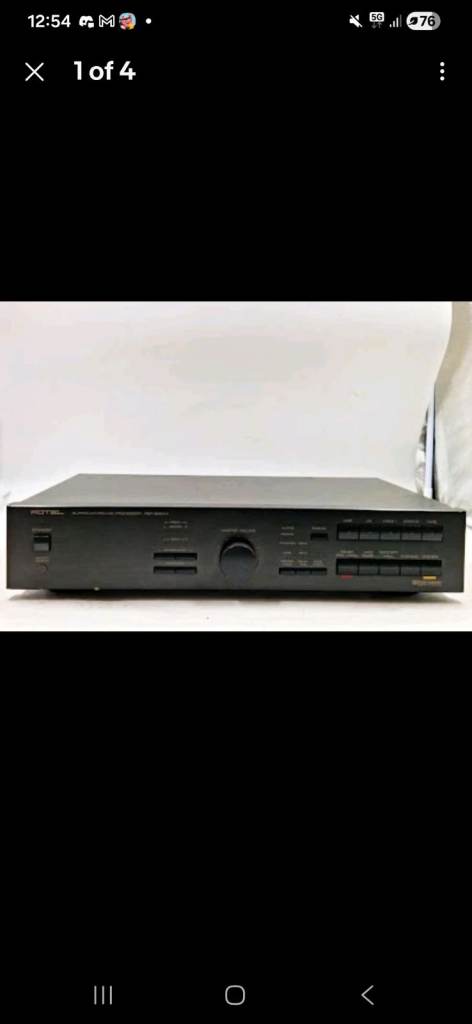 Rotel RSP-960AX 5-Channel A/V Receiver Dolby Pro Logic 200W Black No Remote