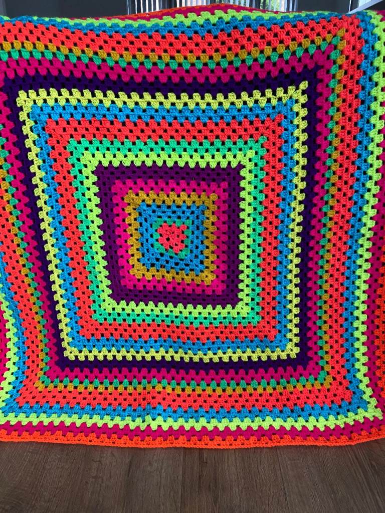 New handmade crochet blanket
