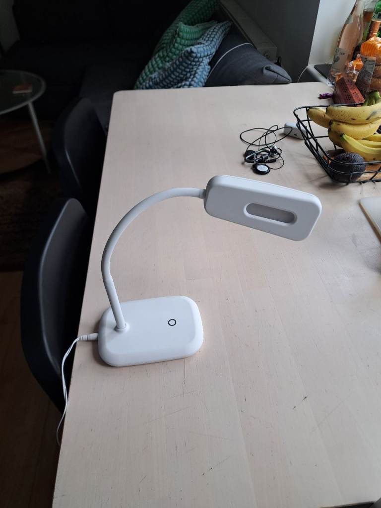 White desk lamp
