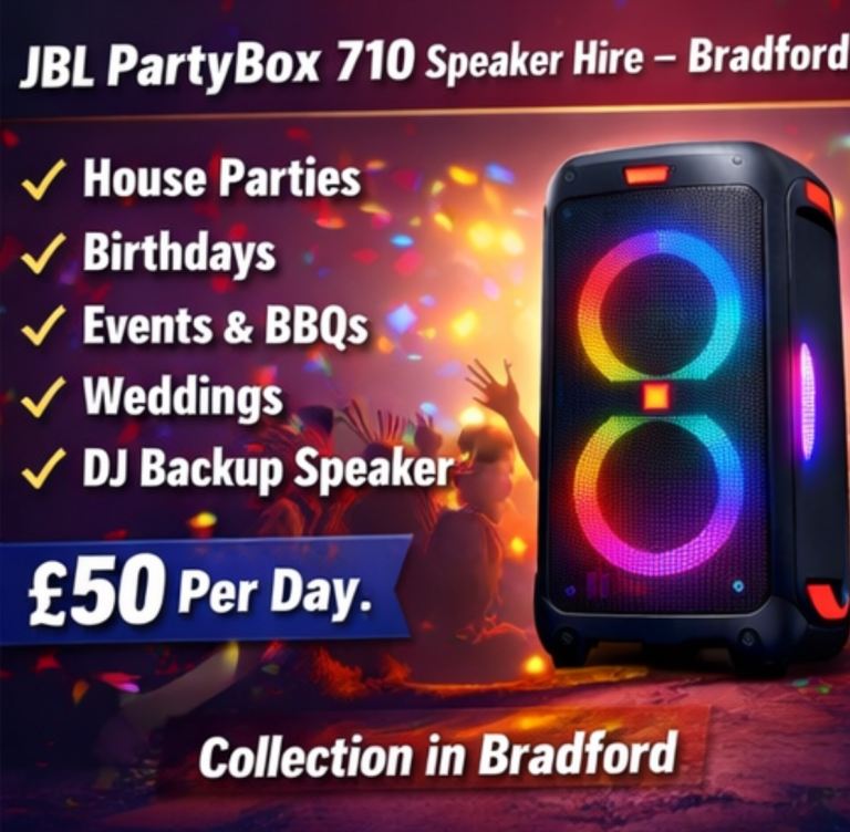 Jbl large speaker for hire bradford