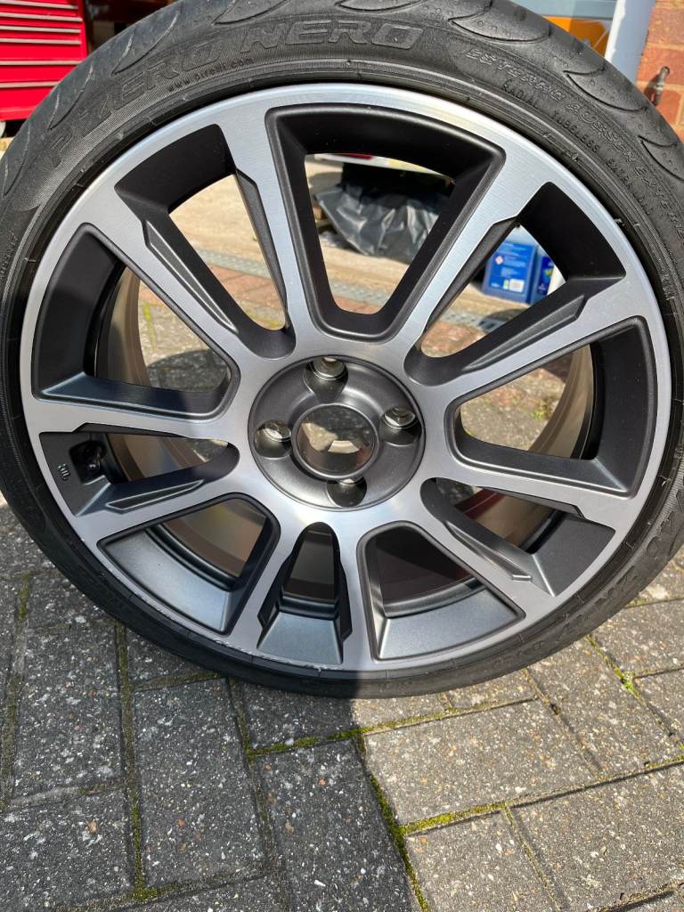 image for One Abarth 595 wheel and tyre 205/40/17 ZR W 84, reduced to £75 real bargain. Reposted Dec 2025