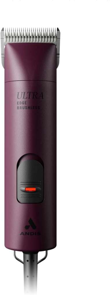 Brand New - Andis UltraEdge Super 2-Speed Brushless Detachable Blade Clipper, Burgundy