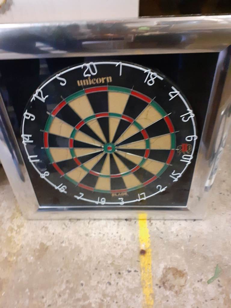 Signed Framed Dartboard 