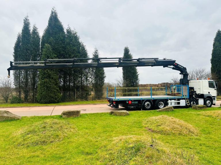 2016 (66) DAF CF 460 8X2 RLA & STEER FLAT, HIAB 658 REMOTE CRANE, SLPR, EURO 6