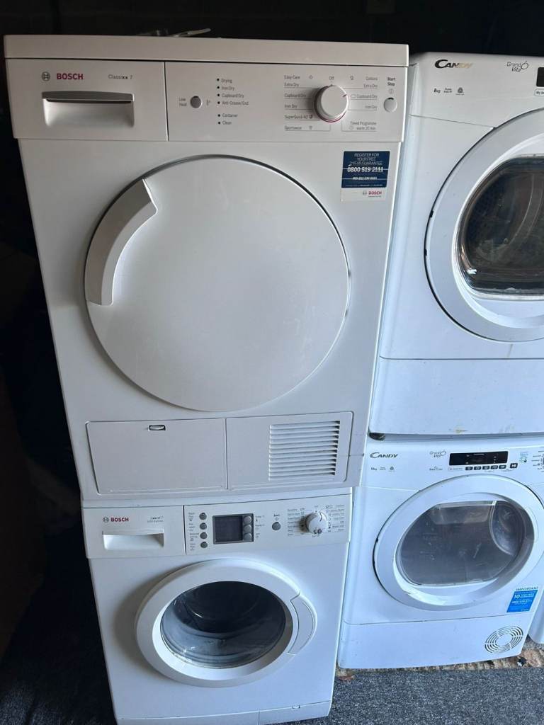 BOSH washing machine & separate condenser dryer set
