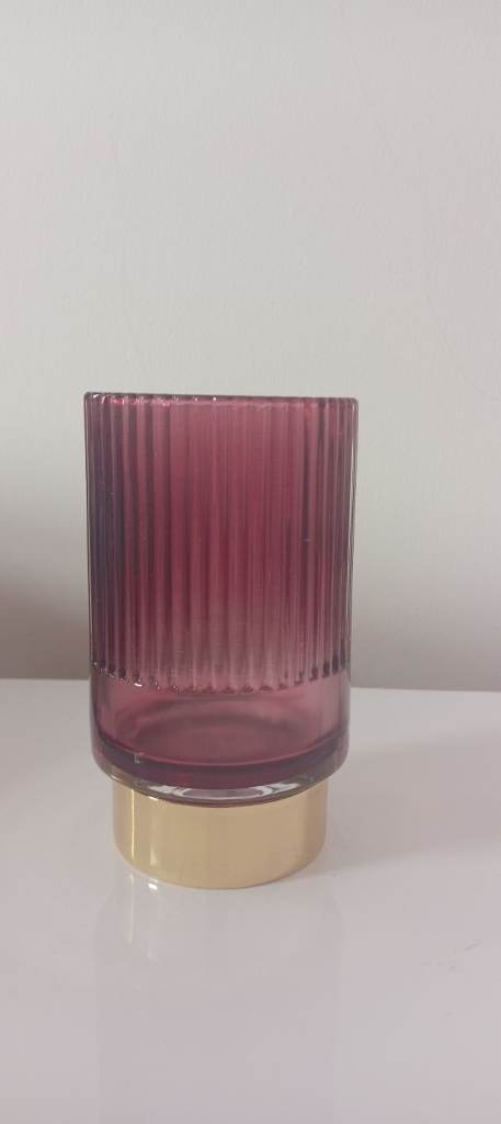 Glass Candle Holder 