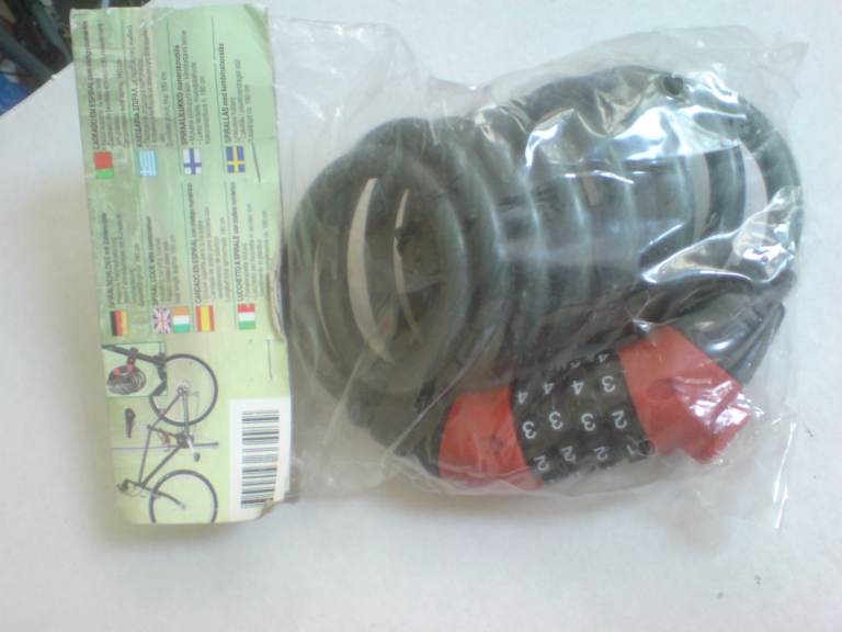 BRAND NEW COMBINATION STEEL CABLE LOCK