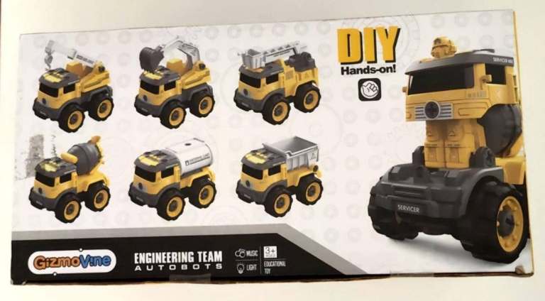 GizmoVine DIY Engineering Team Autobots Multiple Vehicle Construction Kit, STEM