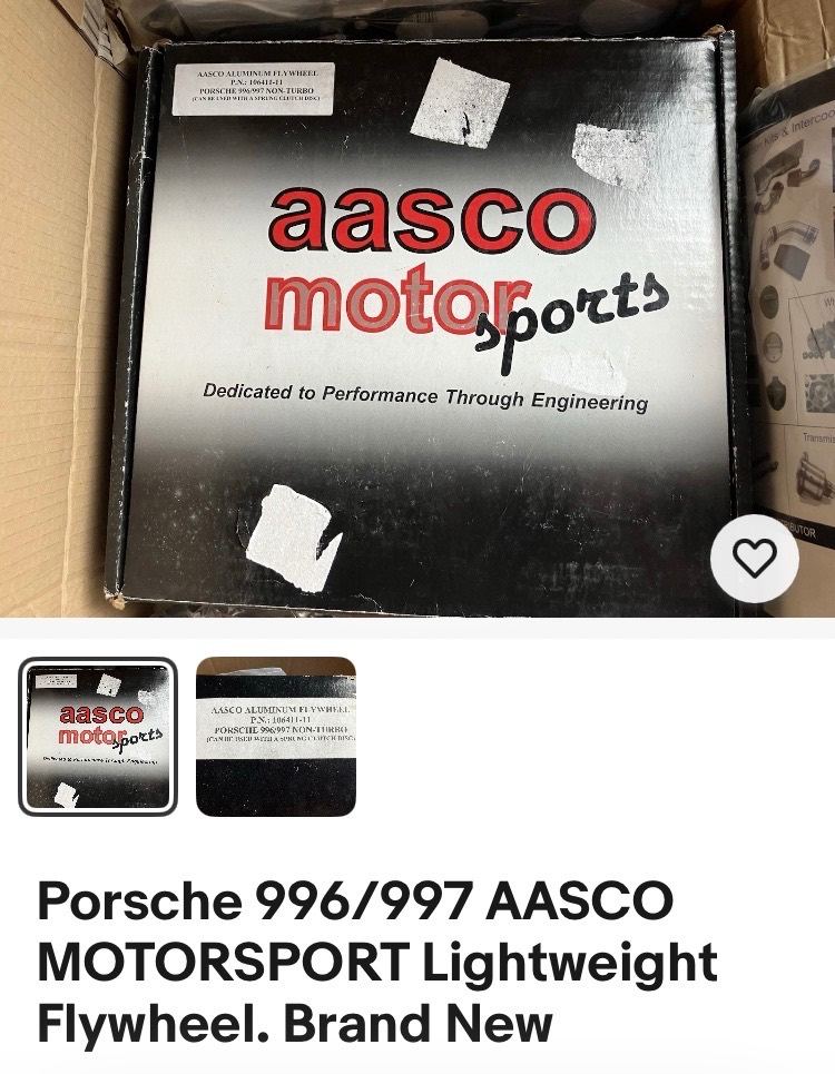 Porsche 996/997 AASCO MOTORSPORT Lightweight Flywheel. Brand New 