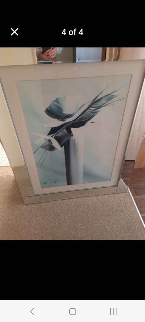Large mirror framed picture