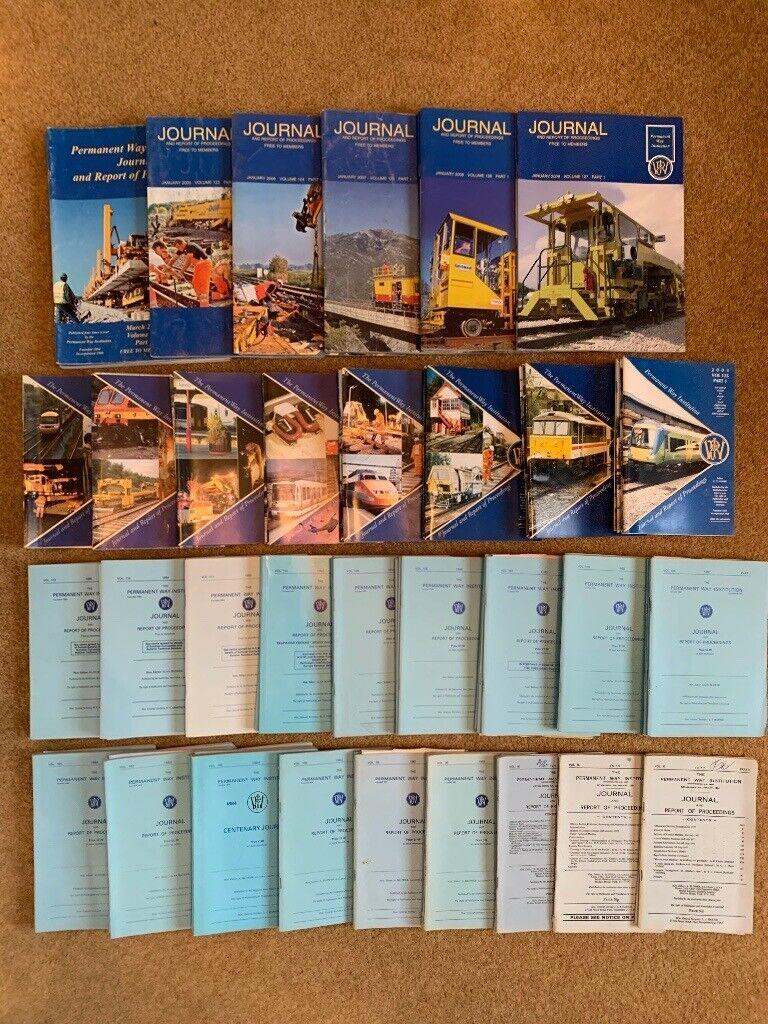 FREE - 95 railway track engineering journals 1977 to 2009