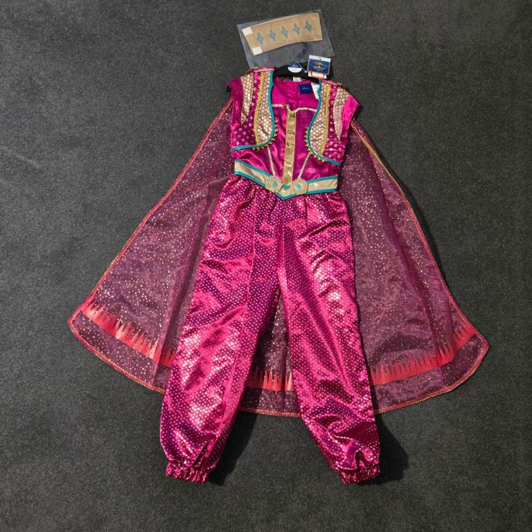 image for Brand New Dress Up Costume Outfit Princess Jasmine Aladdin 7/8 yrs Xmas Pressie