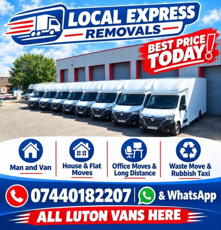 BEST PRICE TODAY ❗ Any Removals /House&Flat Moves/Office Moves & Long Distance/Waste & Rubbish Taxi.