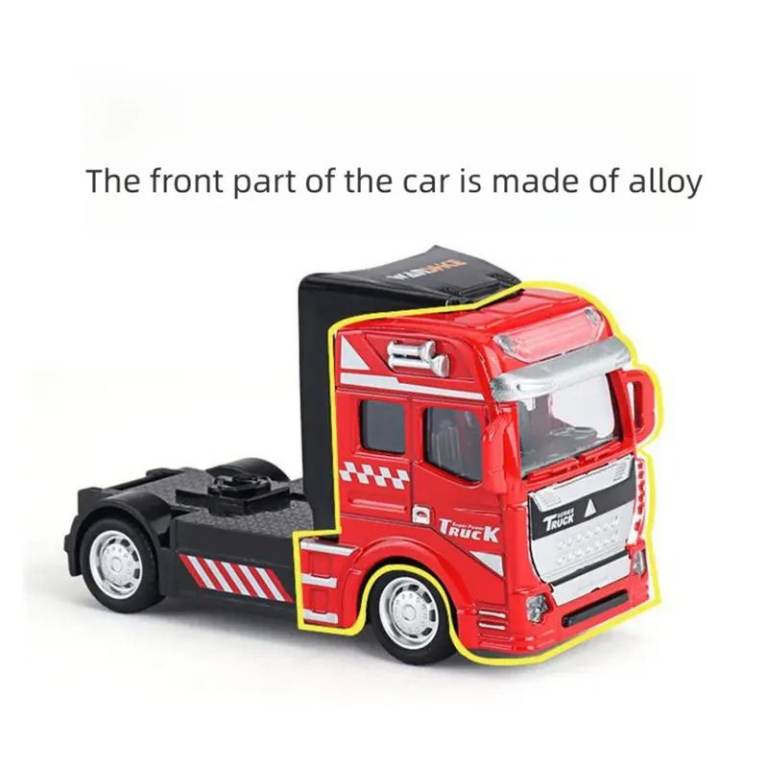 quality detailed 1/48scale 12.6 inch long 10 wheeled articulated trucks in 4 colours  new in box