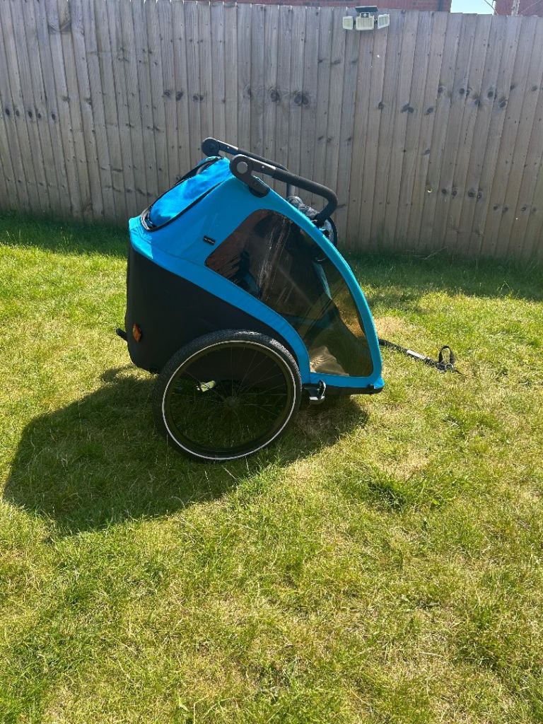 Halfords Advanced Double Bike Trailer & Stroller – Excellent Condition