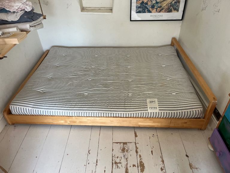 Futon Bed Frame + Mattress 