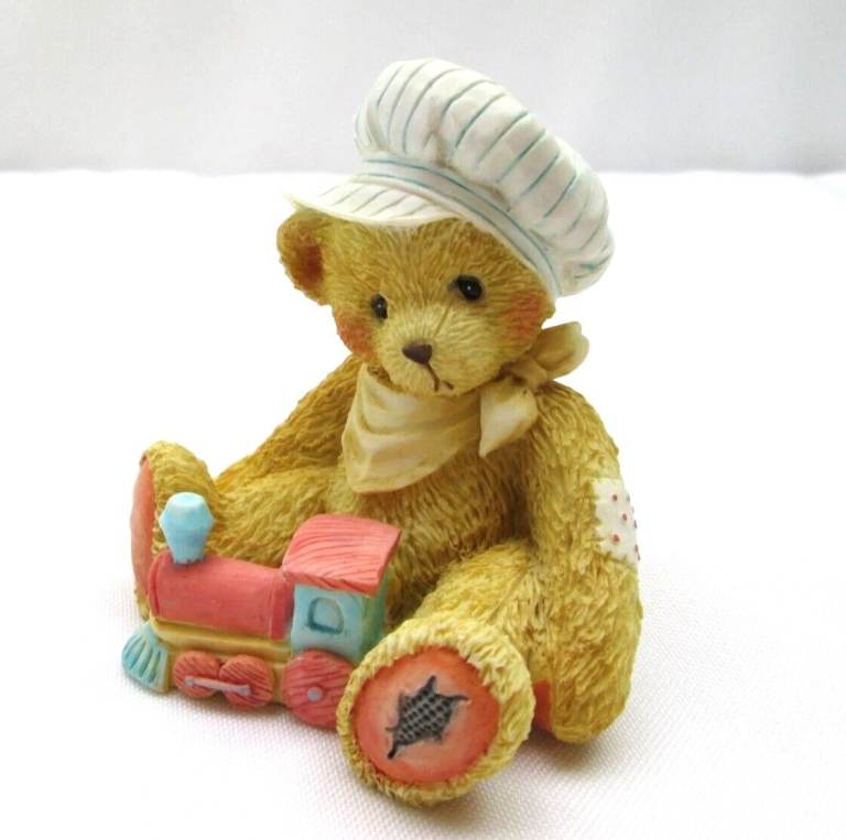 Mini Cherished Teddies Bear "Thomas" Standalone Ornament