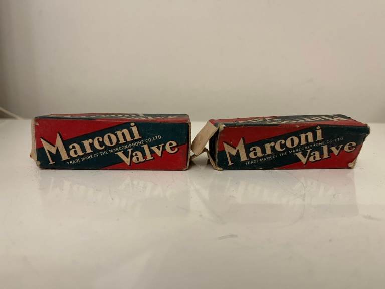 2 Vintage Marconi Radio Valves - X17, N18
