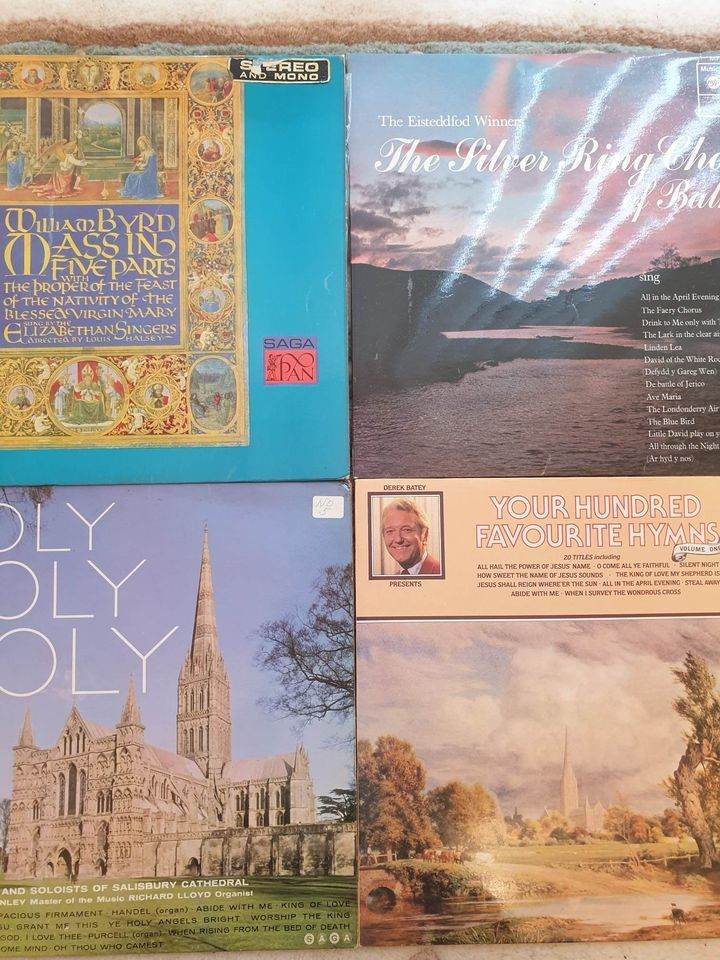 JOBLOT - 4 VINYLS - LOVELY COLLECTION OF HYMNS