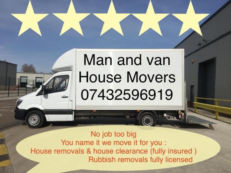Man and van house removals house movers and house clearance Rubish rem