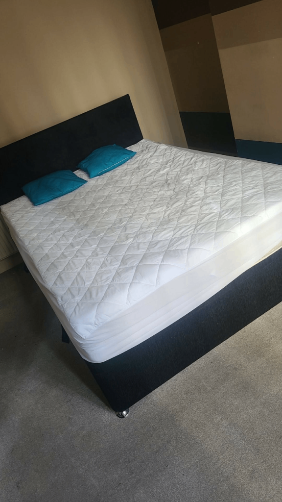 Double bed with storage plus mattress