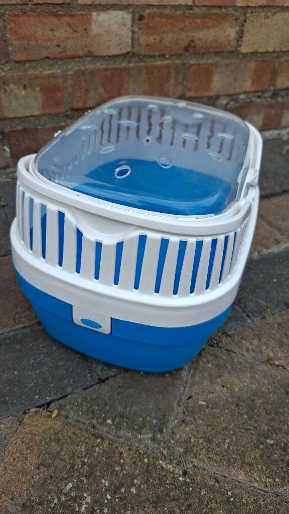 Two small plastic pet carriers suitable for small animals