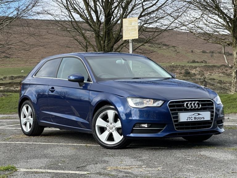 AUDI A3 1.6 TDI Sport 3dr Man, diesel, blue + Â