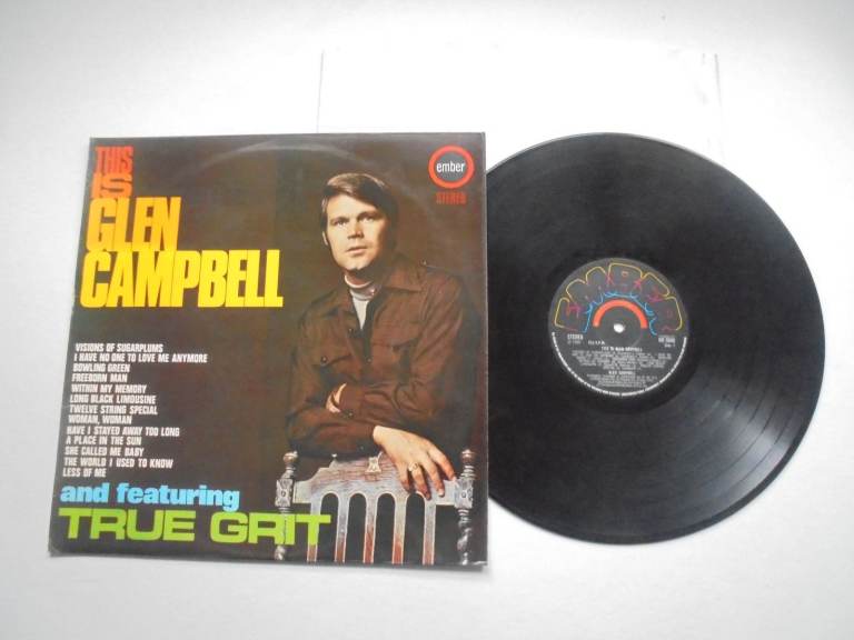 Glen Campbell.True Grit. Vinyl Stereo LP Soundtrack. EX/VG