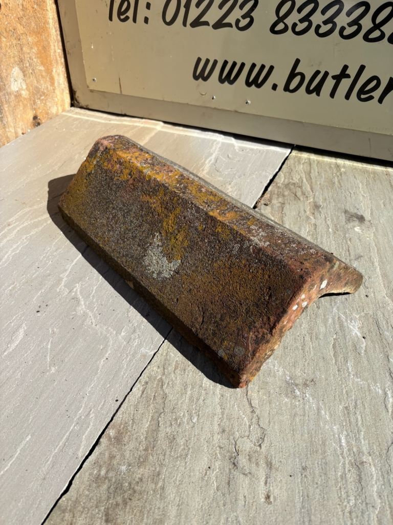 RECLAIMED Red sandstone weathered coping stone / roof ridge - Various sizes