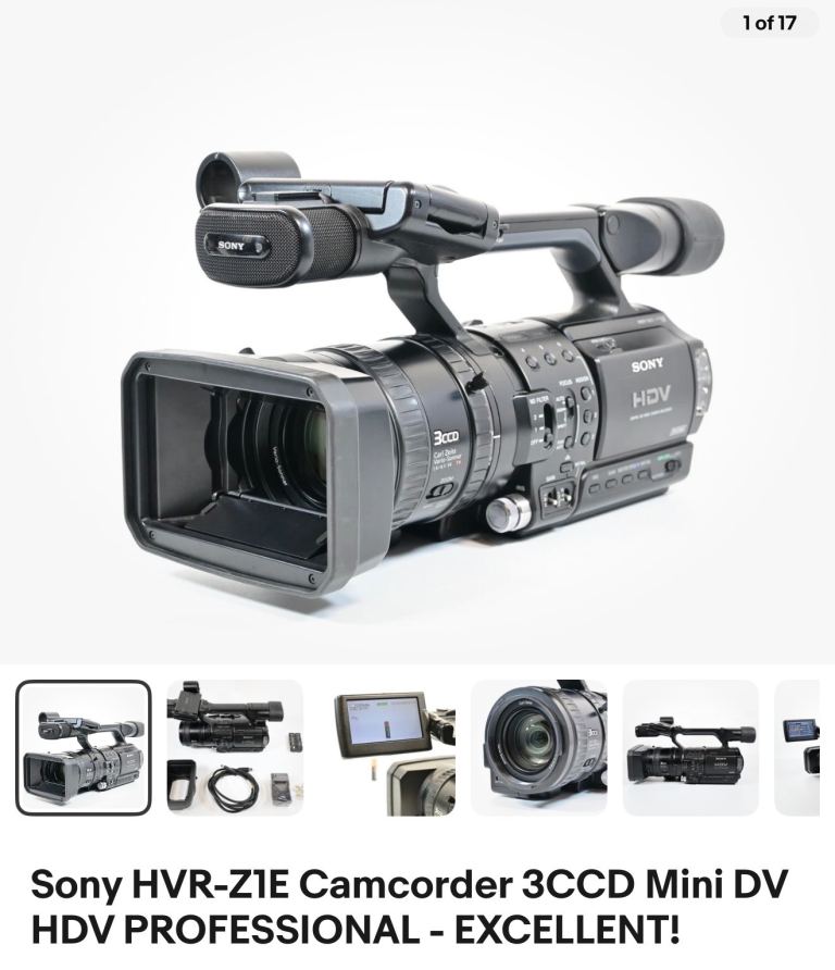 Sony HVR Z1E and accessories full setup