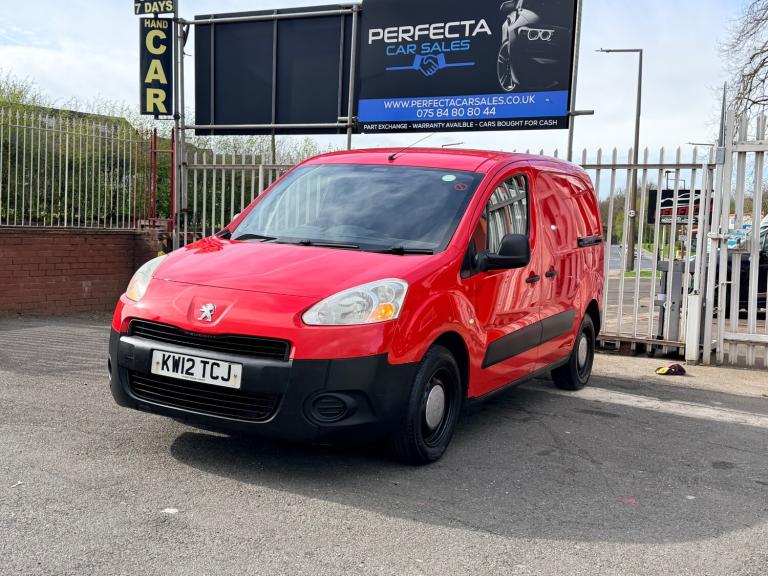 2012 Peugeot Partner 625 S 1.6 HDi 75 Van PANEL VAN Diesel Manual