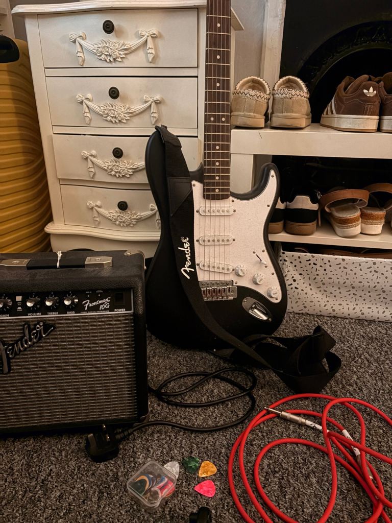 Complete Electric Guitar & Fender Amp Starter Bundle (Beginner Ready)