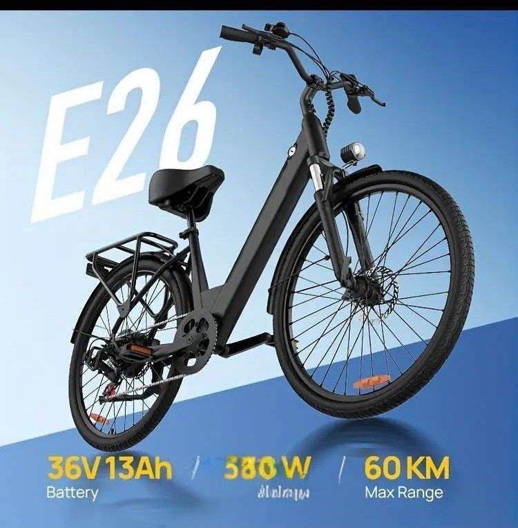 E26 Electric Bike All-Terrain E-Bike 25km/h Motor Power 250 W