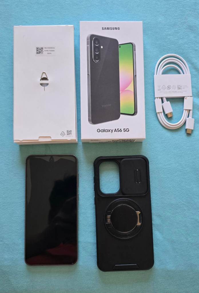 Samsung Galaxy A56 5G,UNLOCKED,256GB,Graphite colour,UK version, Original box-cover as NEW condition