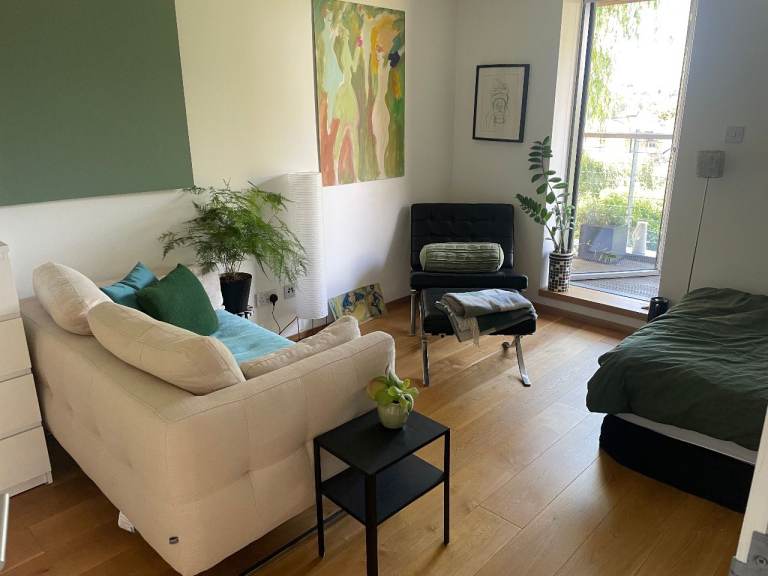 Double room in quiet, tidy eco-house for female