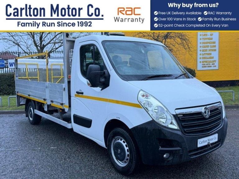 2018 Vauxhall Movano 2.3 CDTi 3500 BiTurbo DROPSIDE+ T/LIFT L3 H1 Euro 6 (130 ps