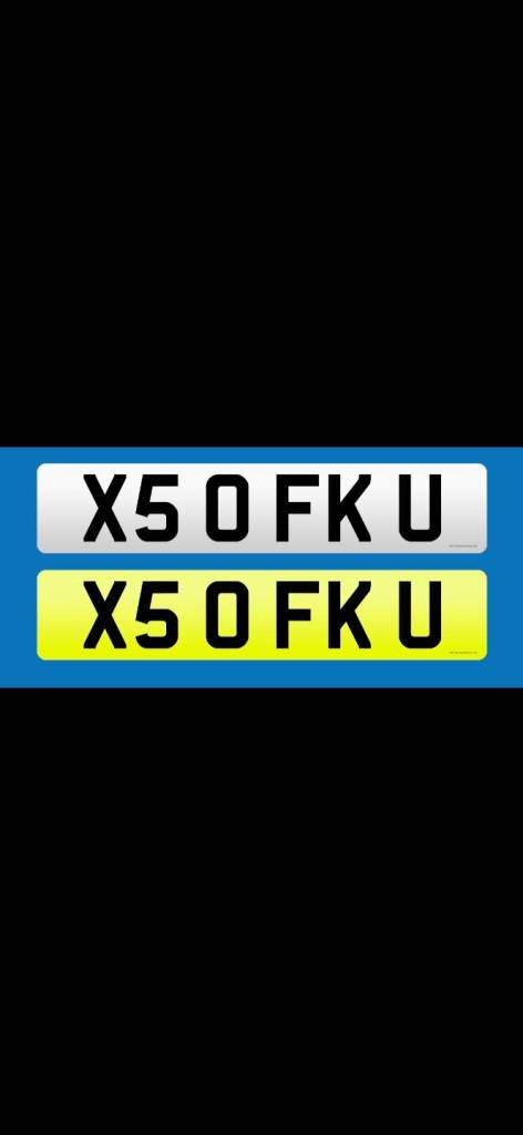 BMW X5 Private Number Plate Highly Sought After X1 X2 X3 X4 X5 X6 X7 