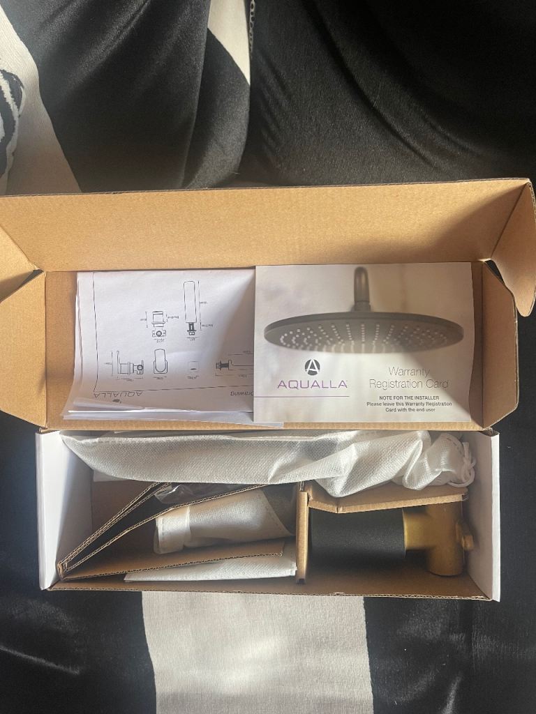 2 x Aqualla Fuse mounted basin mixer Matte Black