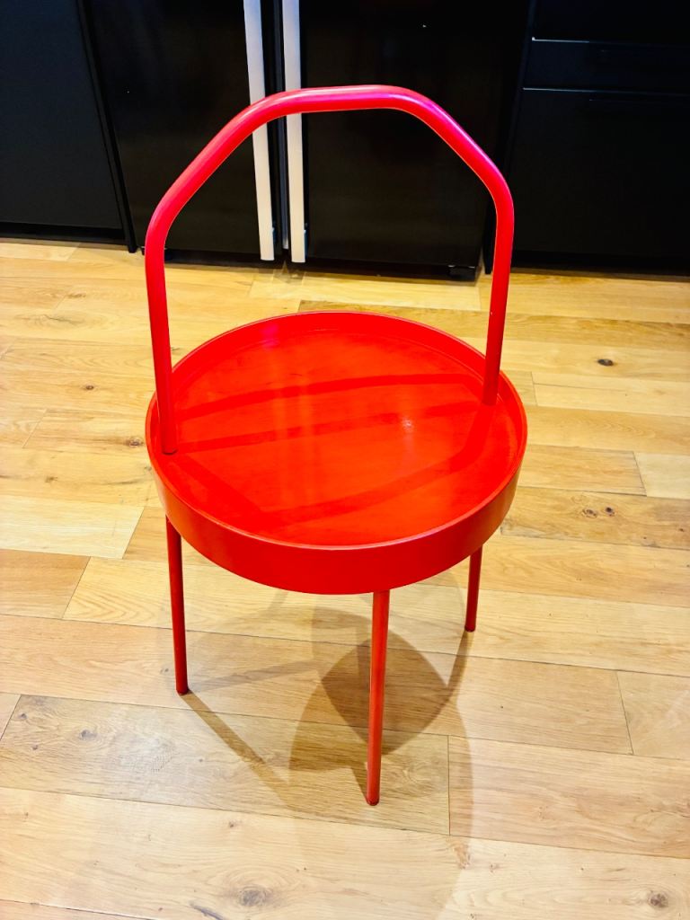 Ikea Burvik Red Side Table